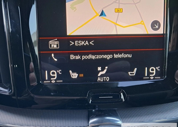 Volvo XC 60 cena 149900 przebieg: 97020, rok produkcji 2019 z Pyskowice małe 326